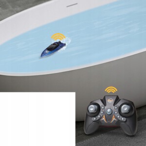 MOTORÓWKA ŁODKA ZDALNIE STEROWANA MAŁA SZYBKA USB 2.4G PILOT PREZENT - miniatura 3