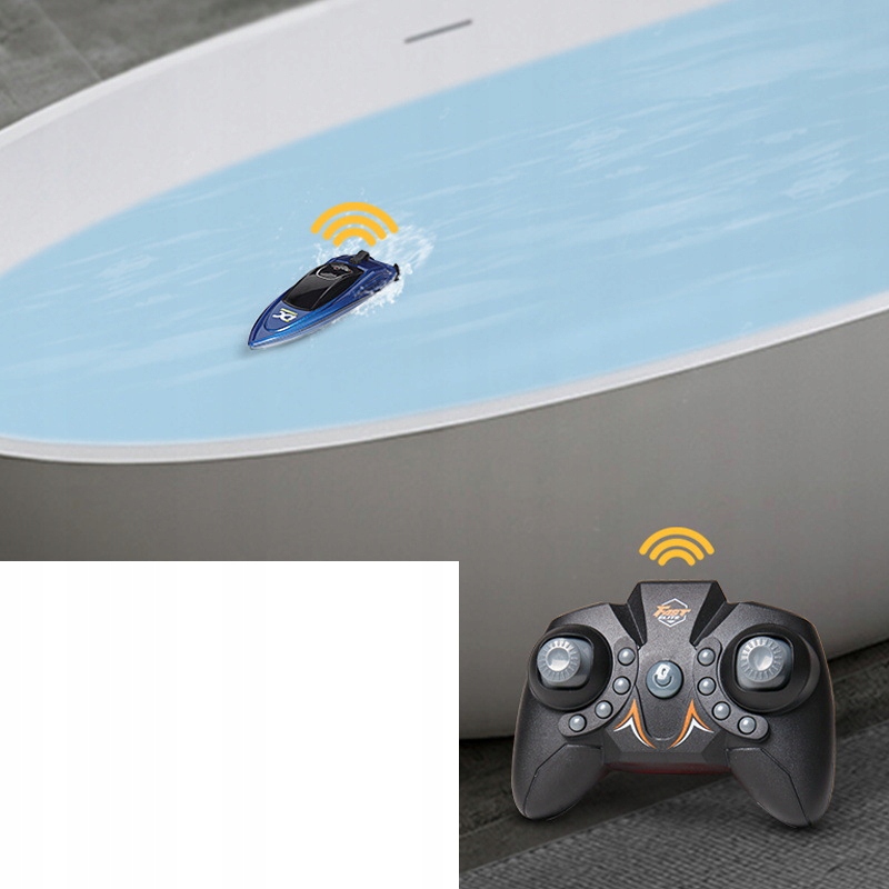 MOTORÓWKA ŁODKA ZDALNIE STEROWANA MAŁA SZYBKA USB 2.4G PILOT PREZENT - obrazek 3