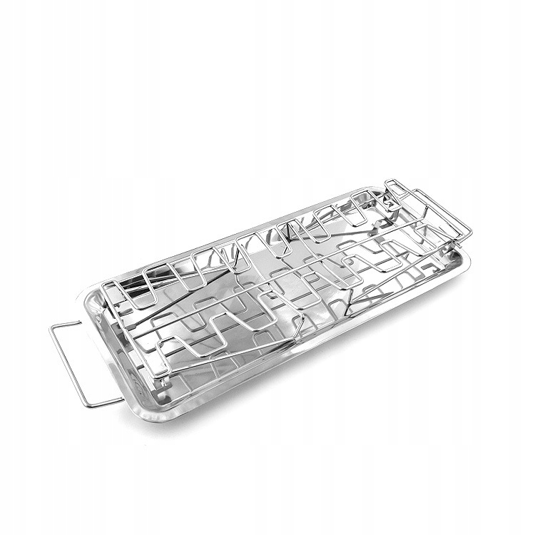 STOJAK NA KURCZAKA MIĘSO ŻEBEREK GRILLA Grill BBQ Pieczenia RUSZT - zdjęcie 8