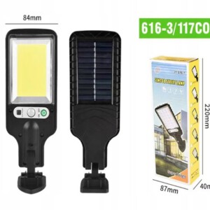 LAMPA SOLARNA ULICZNA Działka DOM 117 LED COB 6 godzin MOCNA Latarnia - miniatura 10