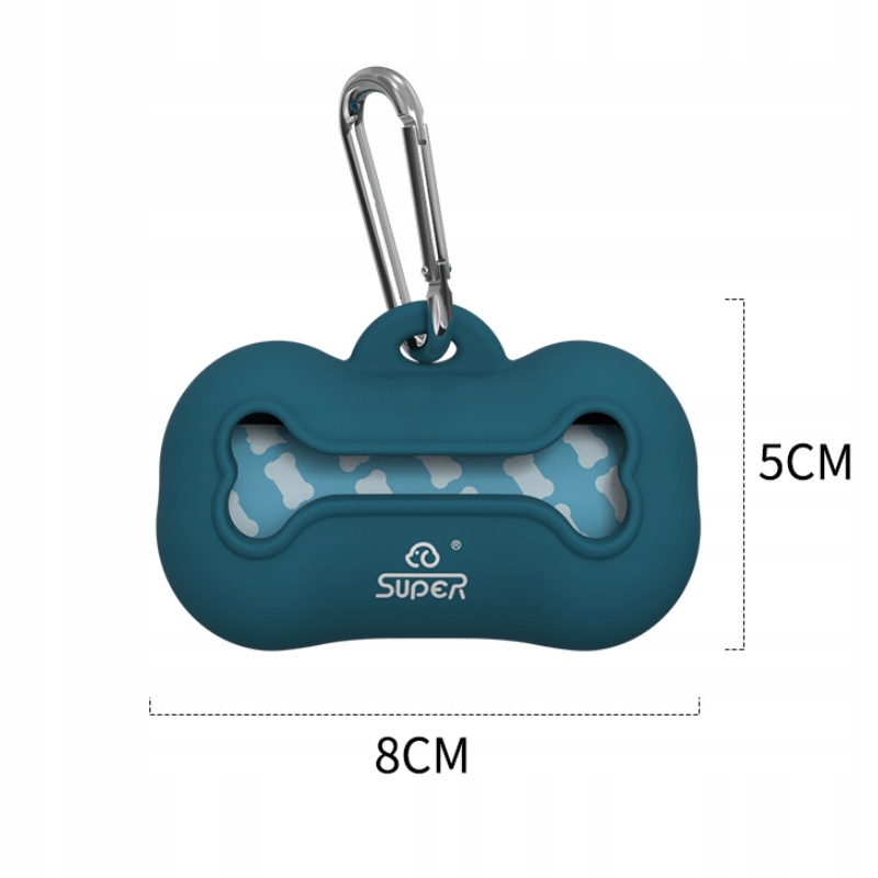 POJEMNIK ETUI NA WORECZKI NA PSIE ODCHODY DO OBROŻY 3 ROLKI W ZESTAWIE - obrazek 3