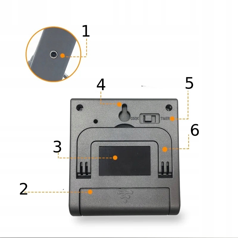 TERMOMETR DO WĘDZARNI Pieczenia GRILLA SONDA TIMER - obrazek 10