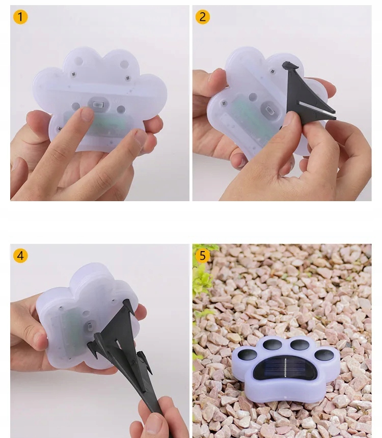 Lampka SOLARNA ŁAPKA Ciepła BARWA Dekoracyjna Ogrodowa WBIJANA IP65 1szt - zdjęcie 6