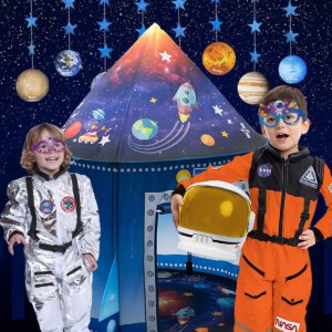NAMIOT DLA DZIECI DO POKOJU DOMU OGRODU STATEK KOSMICZNY RAKIETA 135x100cm - miniatura 6