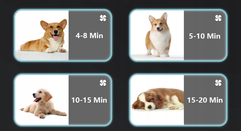 SUSZARKA DLA ZWIERZĄT Psów Kotów GROOMERSKA do SIERŚCI WŁOSÓW 2800W Mocna - obrazek 8