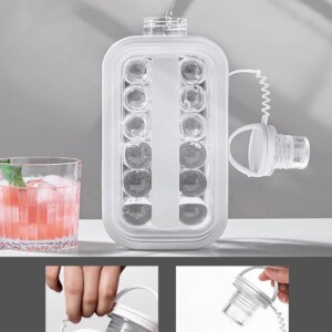 Forma do LODU Butelka PRZENOŚNA PLAŻA CAMPING PIKNIK TRITAN 2w1 MOBILNA 17x - miniatura 13