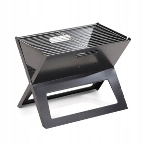 Grill OGRODOWY PALENISKO Kemping TURYSTYCZNY 45cm PRZENOŚNY STAL Składany - miniatura 1