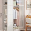 SZAFA Modułowa SKŁADANA Wieszak GARDEROBA na UBRANIA Metalowa 163x45x71 cm - miniatura 2
