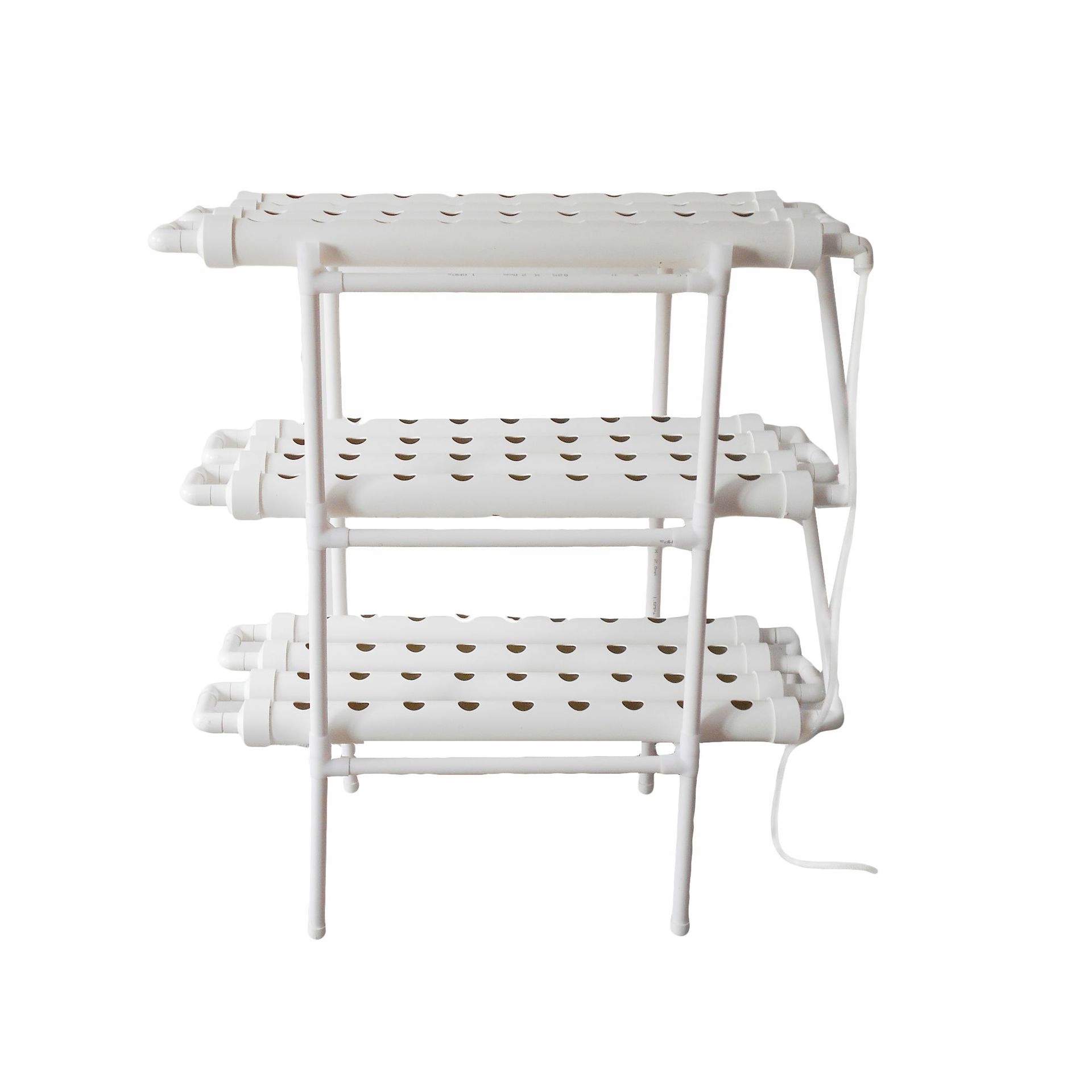 Zestaw system do HYDROPONIKI do WARZYW SAŁATY 108 miejsc +POMPA STELAŻ UPVC - zdjęcie 4