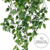 Zestaw 3 Sztucznych ROŚLINA Komplet WISZĄCY 90cm REALISTYCZNE DOM BIURO XL - miniatura 9