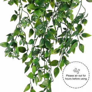 Zestaw 3 Sztucznych ROŚLINA Komplet WISZĄCY 90cm REALISTYCZNE DOM BIURO XL - miniatura 9