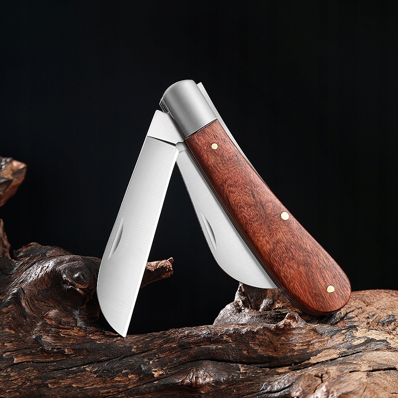 Nóż do SZCZEPIENIA Roślin SIERPAK OKULIZAK 2w1 do SZCZEPIEŃ Porządny STAL - zdjęcie 5