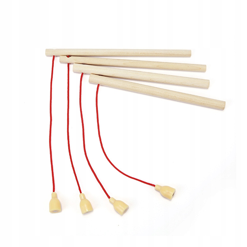 MINI WĘDKA DREWNANA do Gier MAGNES Komplet GRA Łowienie 6 sztuk WĘDEK - zdjęcie 6