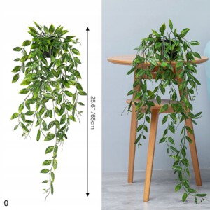 Zestaw 3 Sztucznych ROŚLINA Komplet WISZĄCY 90cm REALISTYCZNE DOM BIURO XL - miniatura 10