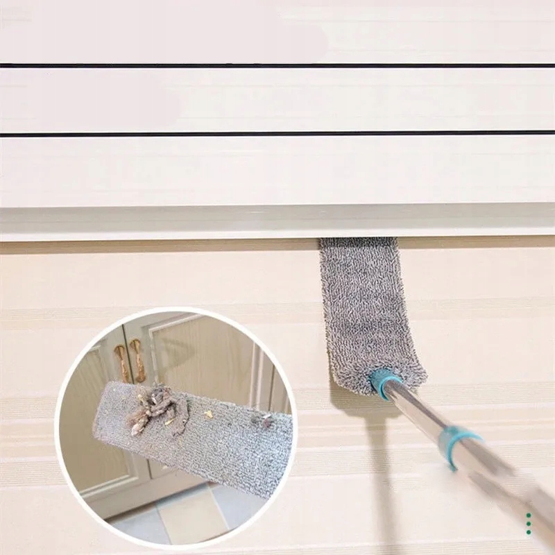 SZCZOTKA mop KUCHENNA do Zakamarków pod SZAFKI Teleskopowa KURZ KŁAKI 150cm - zdjęcie 10