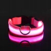 Obroża dla zwierząt PSÓW LED Wodoszczelna na USB Kabel RÓŻOWA XL 52-60cm - miniatura 2