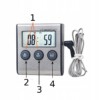 TERMOMETR DO WĘDZARNI Pieczenia GRILLA SONDA TIMER - miniatura 13