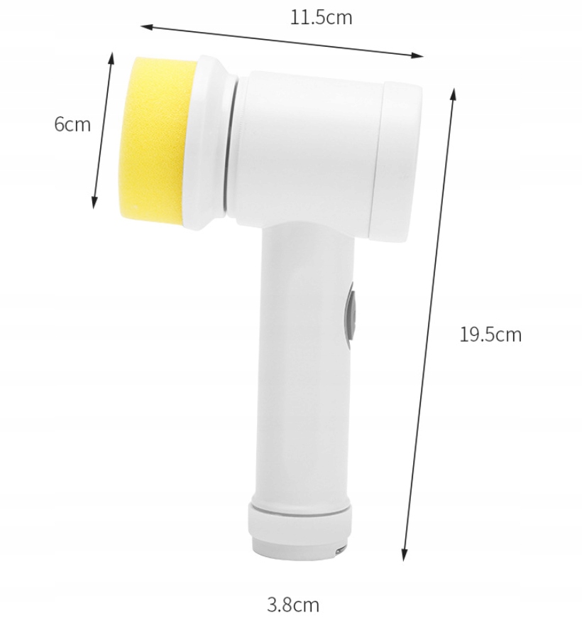 ELEKTRYCZNA Szczotka OBROTOWA USB KUCHNIA ŁAZIENKA - zdjęcie 6
