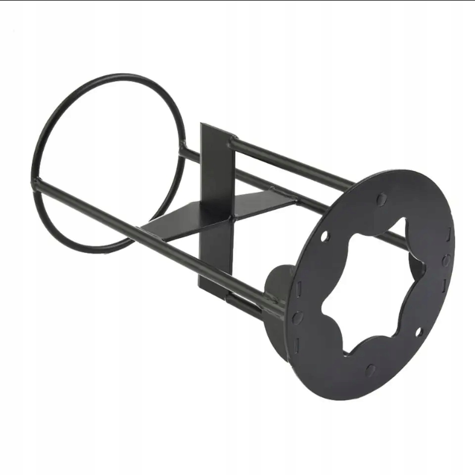 STOJAK DO CIĘCIA DREWNA RĘCZNA ŁUPARKA ŻELIWNA OPAŁ KOMINKA OGNISKO 27x14cm - obrazek 3