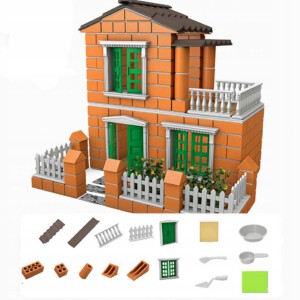 ZESTAW DO BUDOWY DLA DZIECI +Cement ZAPRAWA PREZENT DIY MINIATUROWY DOM 261