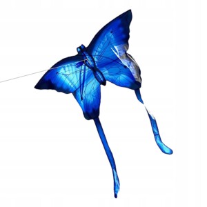 LATAWIEC XXL Motyl NIEBIESKI Świecący LED 150cm - miniatura 5