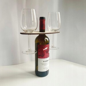 Stojak na WINO KIELISZKI Hotel Pensjonat DREWNIANY - miniatura 6