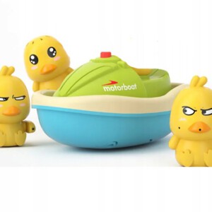 Kaczuszki KĄPIELOWE Kaczki ŁÓDKA Skuter WANNY Zabawka DZIECI ŁADOWARKA +AKU