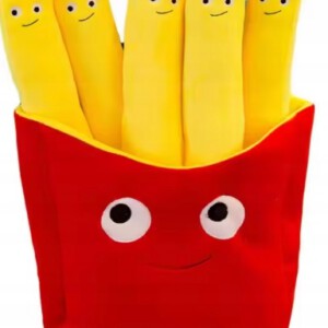 DUŻE PLUSZOWE FRYTKI MASKOTKA PLUSZAK ZABAWKA DLA DZIECI LUB ZWIERZĄT 30cm
