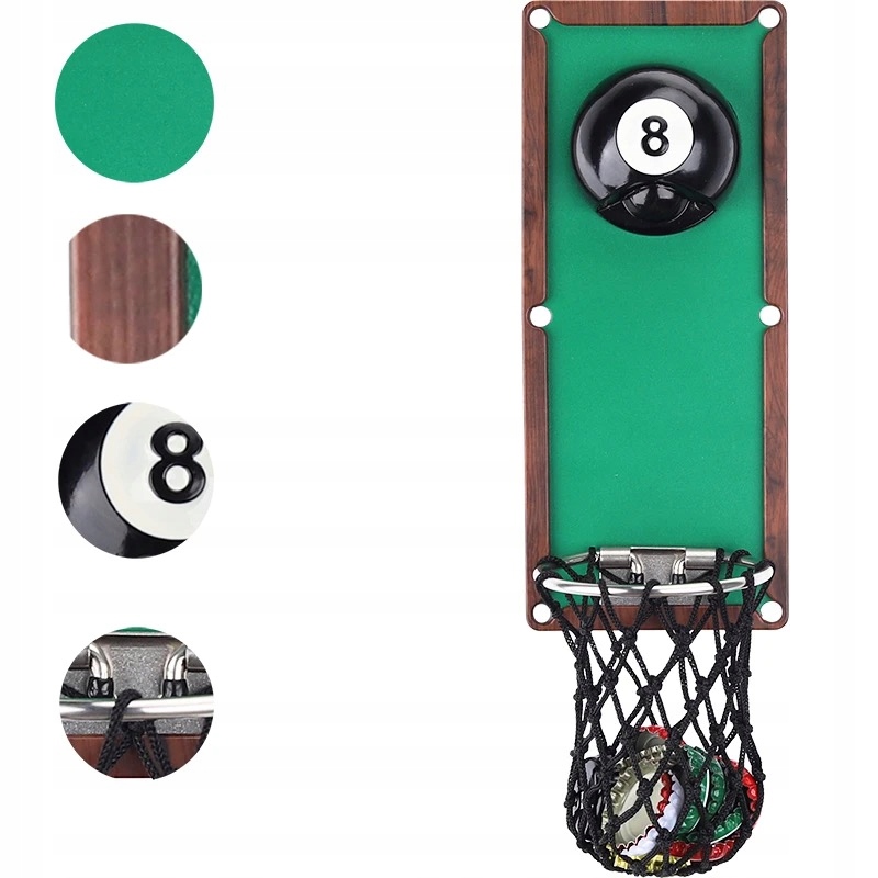 OTWIERACZ DO PIWA LODÓWKĘ DREWNIANY Bilard Snooker - zdjęcie 3