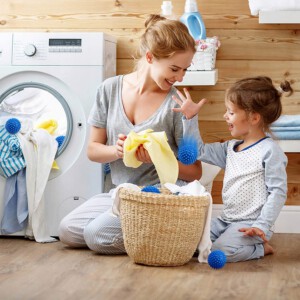 KULE KULKI do PRANIA NA SIERŚĆPRALKI ZMIĘKCZAJĄCE 4szt KŁACZKI ANTYKŁACZKI - miniatura 7
