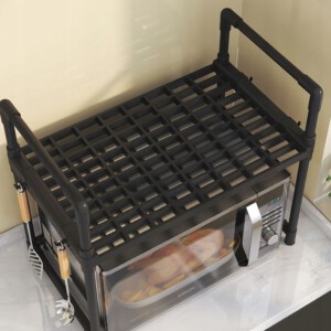 PÓŁKA KUCHENNA pod mikrofalówkę SZAFKA ORGANIZER BIAŁA 3poziomy 48cm REGAŁ - miniatura 8