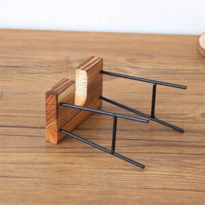 DONICA Ozdobna SZKLANA DREWNO Hydroponika UKORZENIACZ 1szt STOJAK BAMBUS - miniatura 12