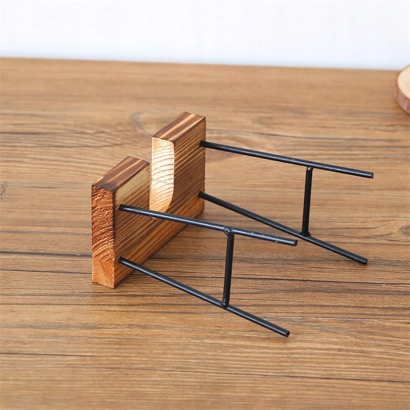 DONICA Ozdobna SZKLANA DREWNO Hydroponika UKORZENIACZ 1szt STOJAK BAMBUS - obrazek 12