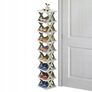 STOJAK Organizer Szafka na BUTY 6 poziomów ROZKŁADANA Zielona POJEMNA Moduł - miniatura 2