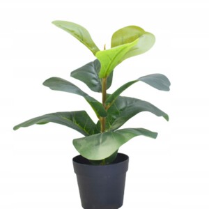 SZTUCZNA ROŚLINA KWIAT W DONICZCE DO DOMU BIURA REALISTYCZNA 35CM FIKUS