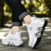 BUTOROLKI BUTY ROLKI Z KÓŁKAMI ROLKAMI PODŚWIETLANE 7-LED UNISEX BIAŁE r.42 - miniatura 7