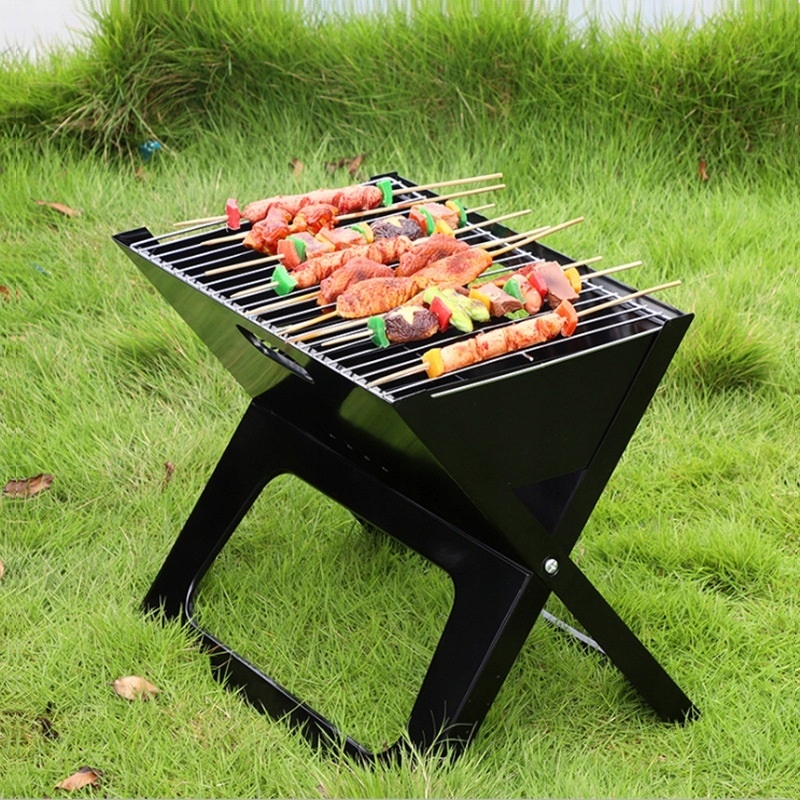 Grill OGRODOWY PALENISKO Kemping TURYSTYCZNY 45cm PRZENOŚNY STAL Składany - obrazek 10