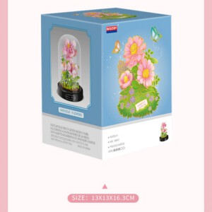 Klocki KWIATKI w SZKLE LAS SŁOIKU MAKROKLIMAT DEKORACJA PREZENT HIBISKUS - miniatura 5