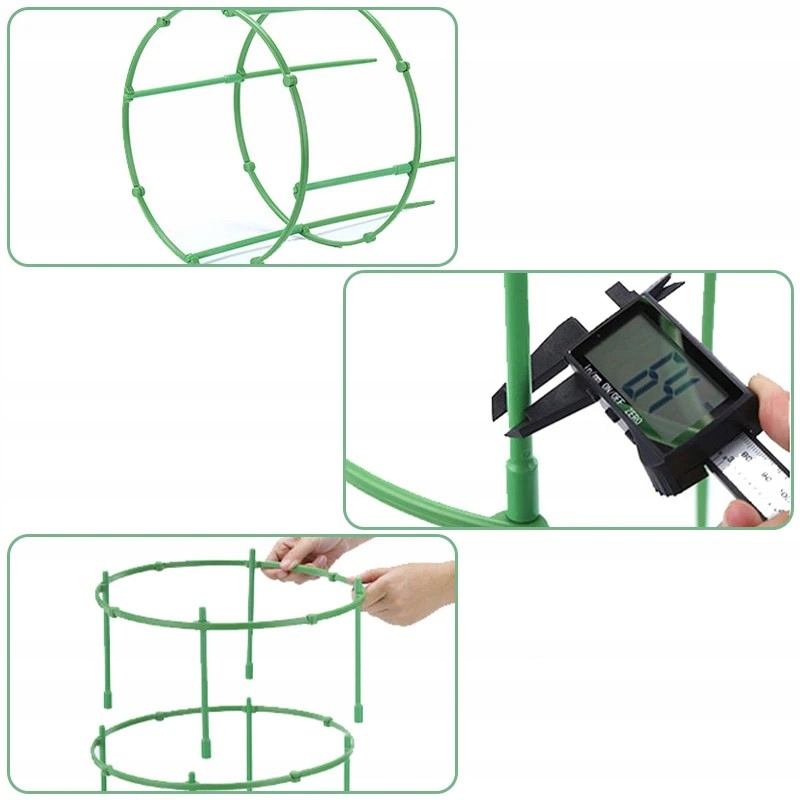 Stojak STELAŻ Wspornik OGRODOWY DO ROŚLIN PODPÓRKA 18 elementów 3 poziomy - obrazek 9