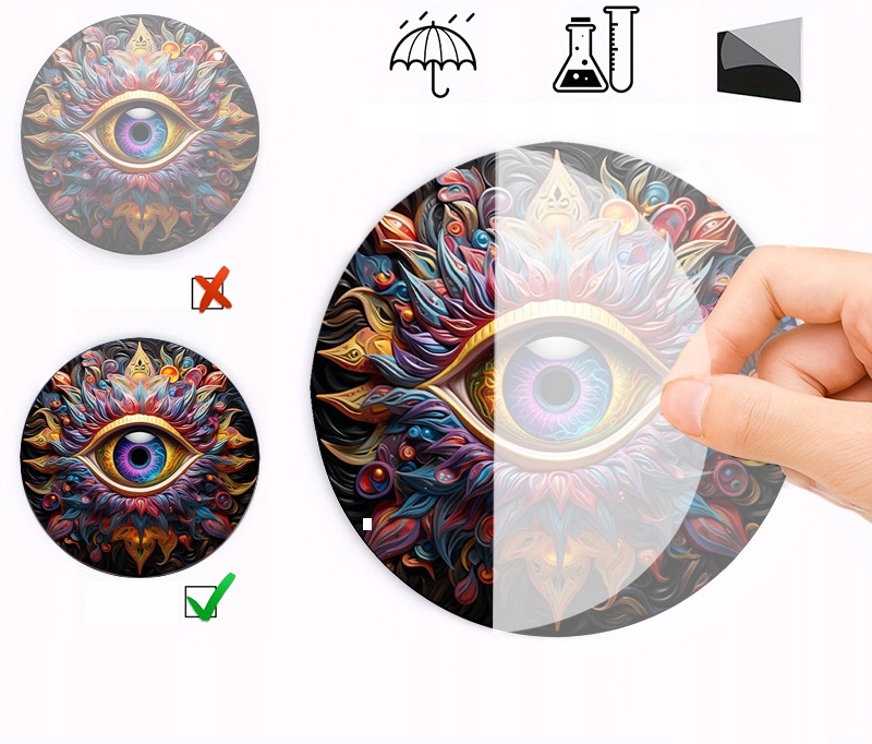 Ozdoba dekoracja WITRAŻ Wisząca DOMOWA Akrylowa PIĘKNA Drzewko SZCZĘŚCIA XL - zdjęcie 4