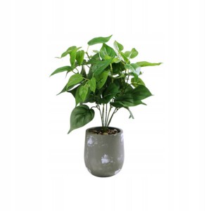 SZTUCZNA Roślina W DONICZCE REALISTYCZNA 38cm FILODENDRON do DOMU BIURA - miniatura 4