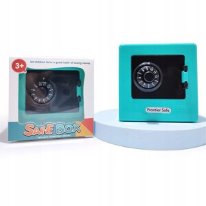 SEJF ZABAWKA DLA DZIECI SKARBONKA NA KOD SZYFR KIESZONKOWA BLUE PREZENT - miniatura 2