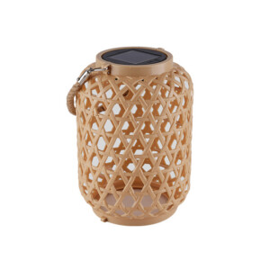 Lampion OGRODOWY Piękny SOLARNY LAMPKA Latarnia BALKON TARAS Rattanowa XL - miniatura 2