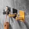 WIESZAK ŁAZIENKOWY NA RĘCZNIKI UBRANIA komplet METALOWY Srebrny 3szt - miniatura 8