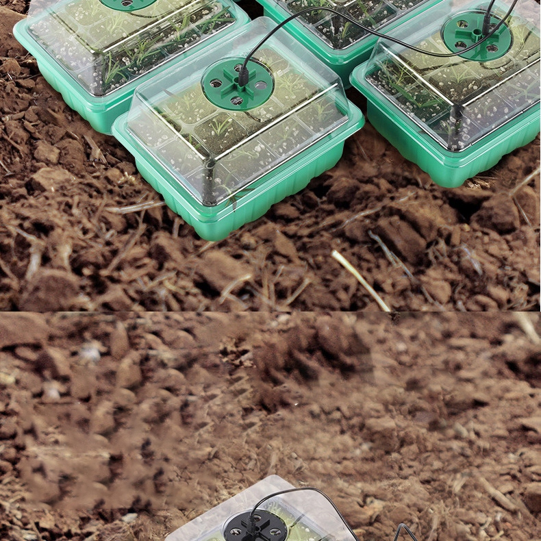 MINI SZKLARNIA LED 5x Lampek 5x Szklarni USB Regulowana wentylacja ROZSADA - obrazek 6