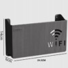 UCHWYT ŚCIENNY PÓŁKA na ROUTER WIFI SWITCH Czarna - miniatura 5