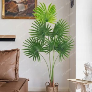 SZTUCZNA Roślina PALMA Wachlarzowa XXL W DONICZCE REALISTYCZNA 160cm - miniatura 3