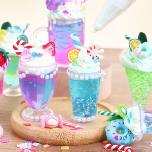 Zabawka DIY KOLOROWE DRINKI DESEROWE NAPOJE Zrób to Sam SENSORYCZNA ZESTAW - miniatura 7