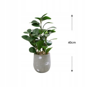 SZTUCZNA Roślina W DONICZCE REALISTYCZNA 38cm Fikus FIGOWIEC Piękny - miniatura 5