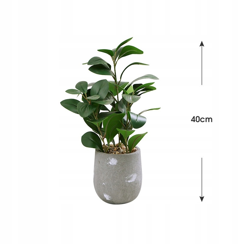 SZTUCZNA Roślina W DONICZCE REALISTYCZNA 38cm Fikus FIGOWIEC Piękny - obrazek 5